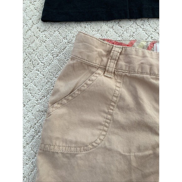 Girl's Nike Black Tank Blue Logo Tee and So. Tan Shorts Outfit Size 8 - Picture 10 of 14